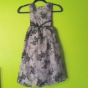 Marmellata black and gray floral dress size 6x